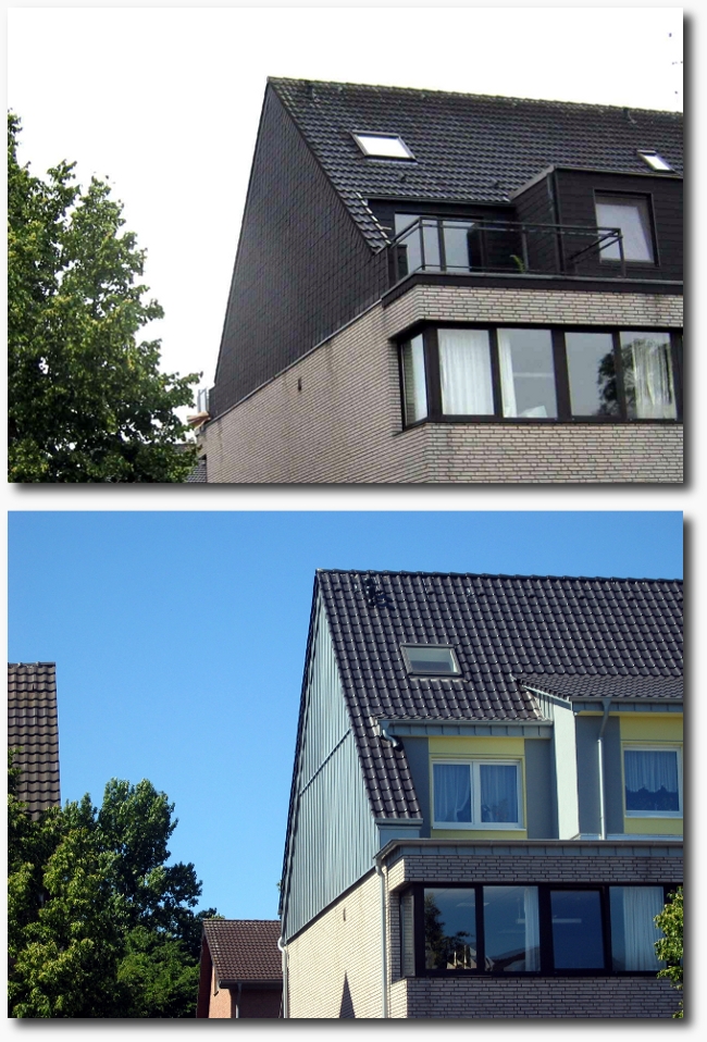 Wohn- u. Geschäftshaus vorher / nachher