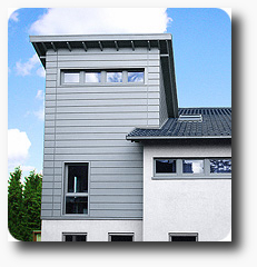 Horizontal-Paneel von Rheinzink vorbewittert