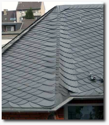 Naturschiefer mit eingebundener Kehle